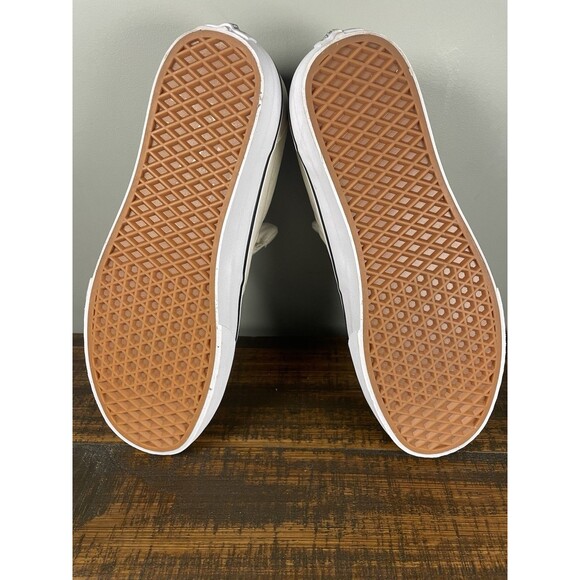 Vans Chukka Low Cream Off White Canvas Sneakers Brown Accents Men’s 11.5 -Clean - Picture 10 of 10